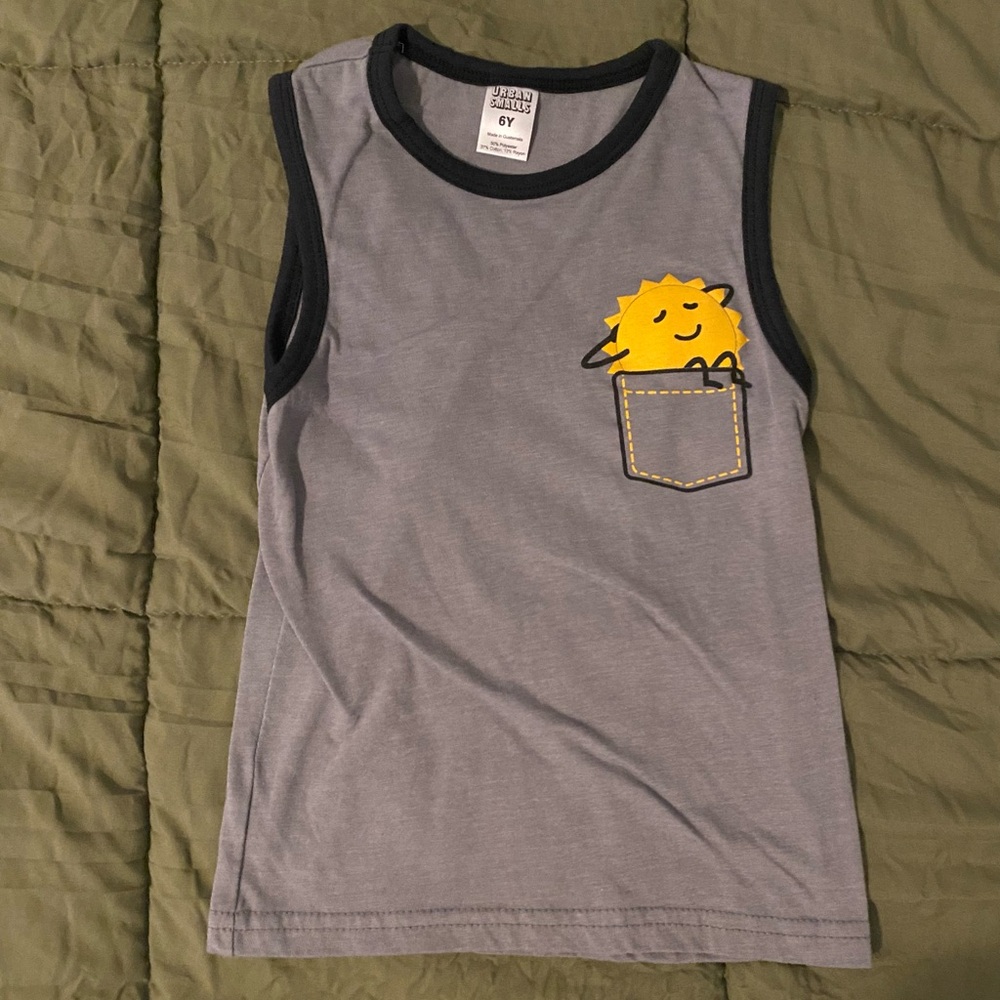 Urban Smalls| Sunshine Pocket Tank, Size 6